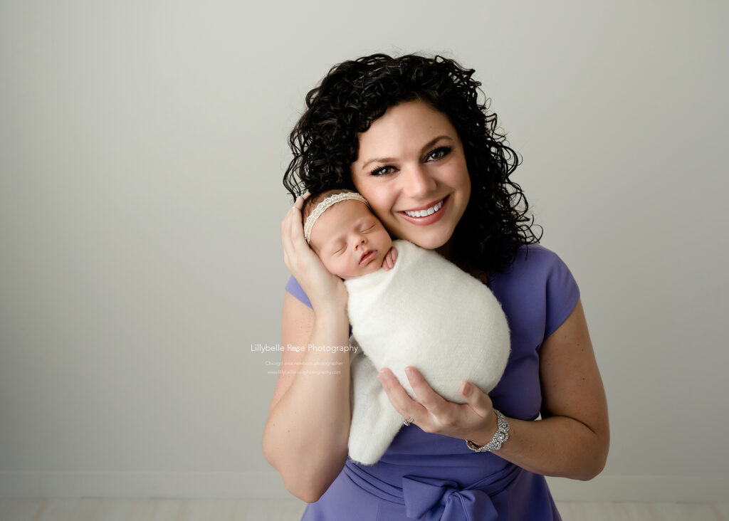Mom and baby portrait, mother daughter photograph