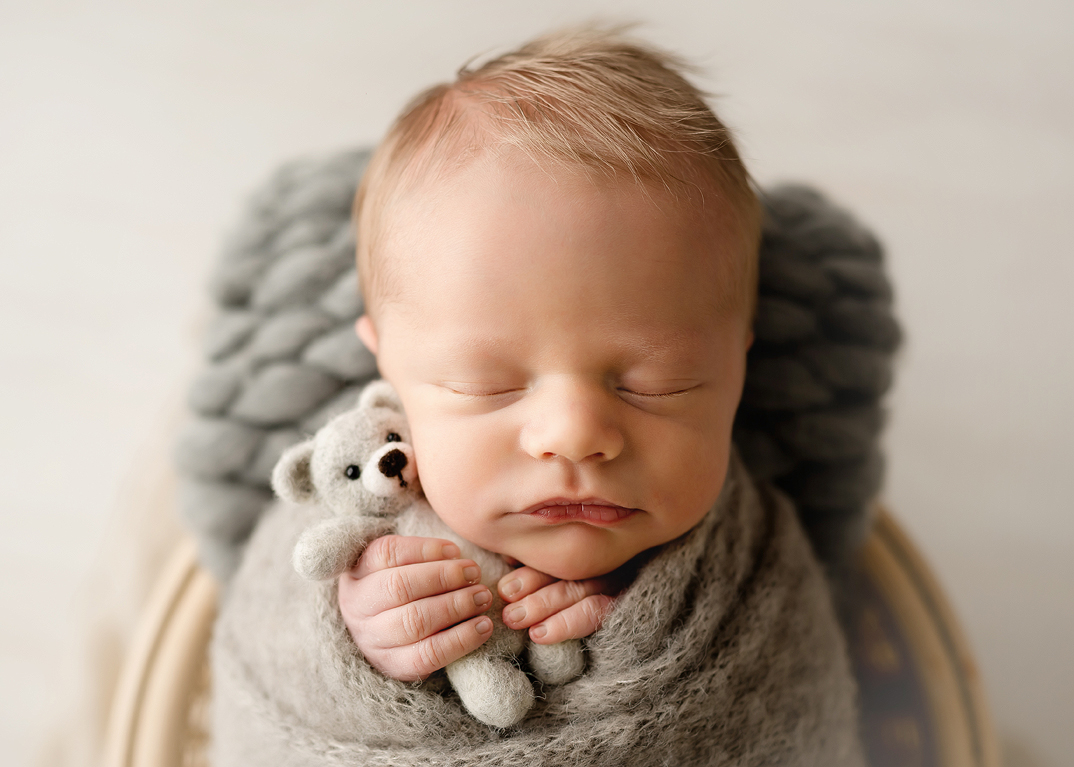 baby food tips, newborn baby boy holding teddy bear